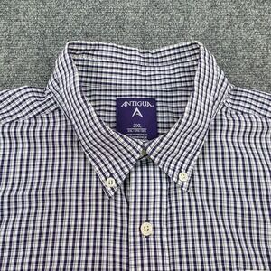 Antigua Washington Huskies NCAA Button Down Shirt Mens 2XL Plaid‎